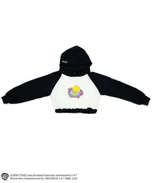 ANAP kids（アナップキッズ）の「Tweetyコラボ/裏毛ラグランスウェットパーカー【親子お揃い】（パーカー・キッズ・ピンク/サックスブルー/ブラック・110cm/130cm/120cm）」の20枚目の写真