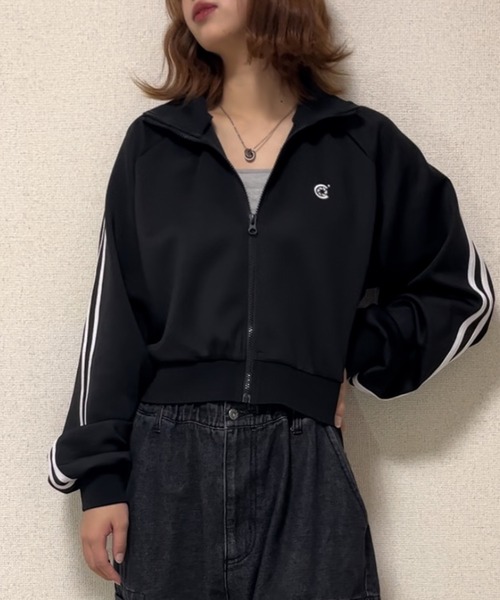 アンブロ切替トラックジャケット刺繍ロゴネイビーバーガンディジャージ好配色古着 FUBU フブ トップス ベロアジャケット。FUBUはアメリカの代表的