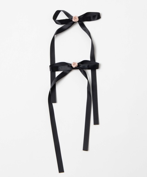 WEGO(ウィゴー)の「WEGO/【2点セット】バラリボンクリップ(バレッタ/ヘアクリップ・レディース・ホワイト/ブラック/ブラック系その他・FREE)」の13枚目の写真
