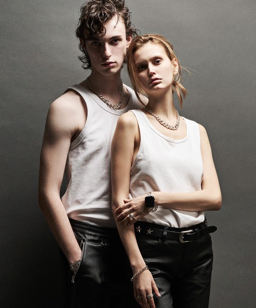 CRIMIE（クライミー）の「LINK CHAIN GRADATION SILVER NECKLACE MIDDLE / チェーン グラデーション シルバー ネックレス ミドル（ネックレス・メンズ・シルバー・ONE SIZE）」の9枚目の写真