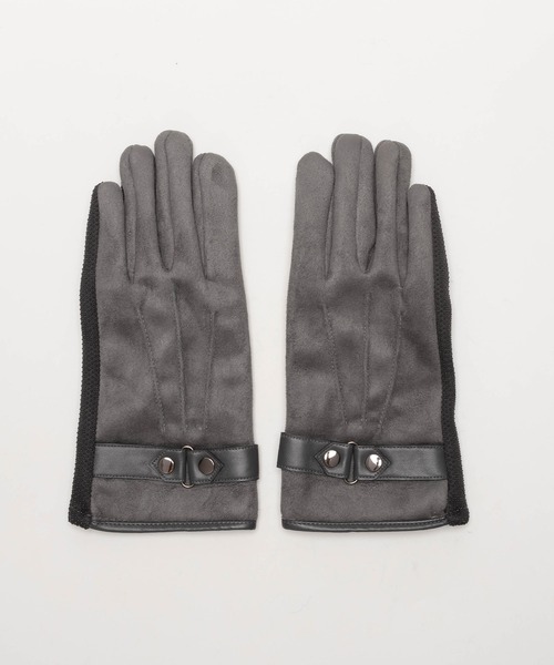 SVEC（シュベック）の「フェイクスエード グローブ（手袋・メンズ・ブラック/グレー・FREE）」の6枚目の写真