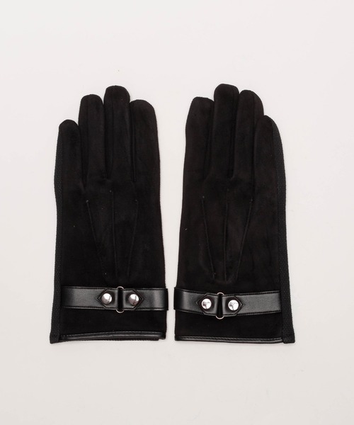 SVEC（シュベック）の「フェイクスエード グローブ（手袋・メンズ・ブラック/グレー・FREE）」の9枚目の写真