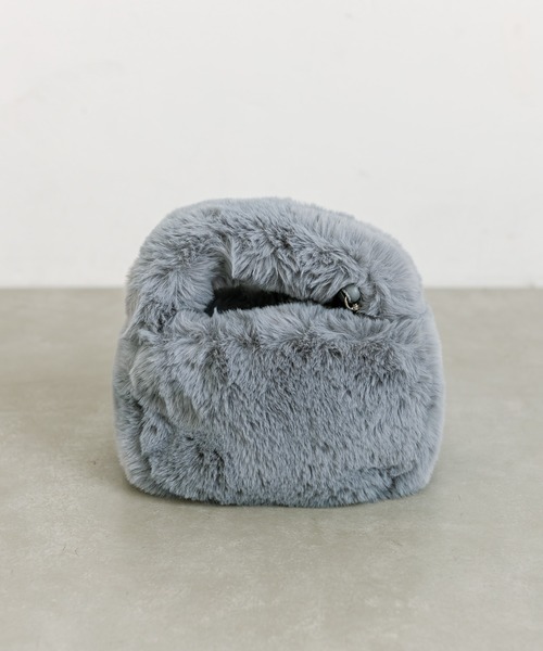 mystic（ミスティック）の「ファーミニバッグ（ハンドバッグ・レディース・オフホワイト/グレー・ONE SIZE）」の11枚目の写真