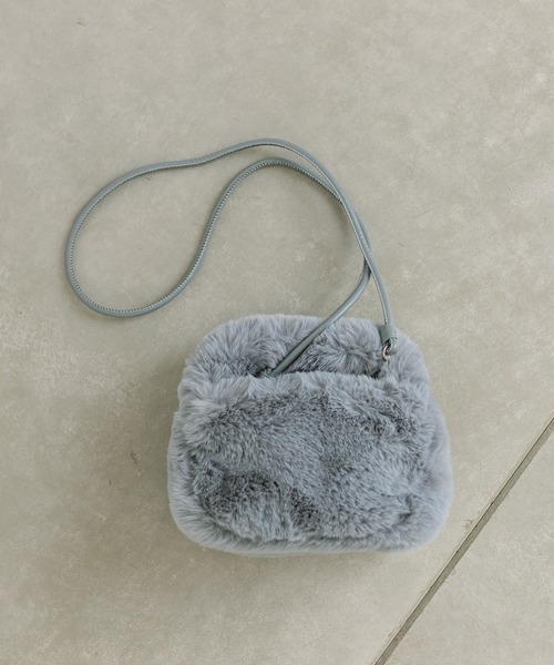 mystic（ミスティック）の「ファーミニバッグ（ハンドバッグ・レディース・オフホワイト/グレー・ONE SIZE）」の12枚目の写真