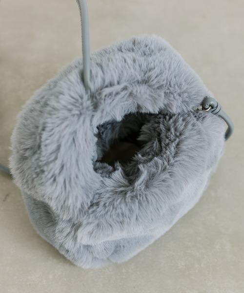 mystic（ミスティック）の「ファーミニバッグ（ハンドバッグ・レディース・オフホワイト/グレー・ONE SIZE）」の14枚目の写真