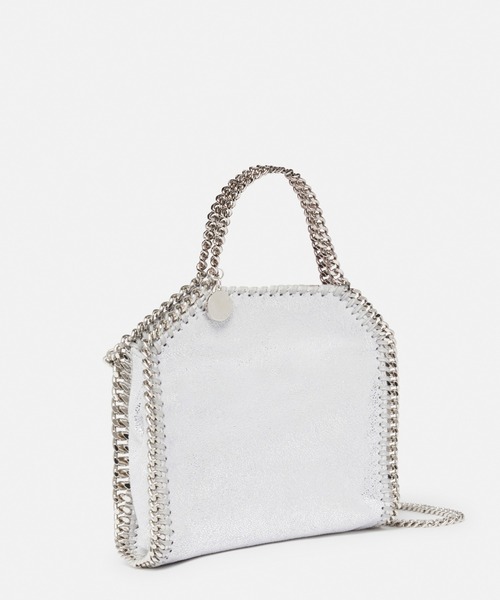 STELLA McCARTNEY（ステラマッカートニー）の「Falabella Mini Tote Bag / ファラベラ ミニ トートバッグ（ショルダーバッグ・レディース・シルバー・ONE SIZE）」の3枚目の写真