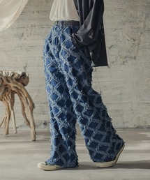 CASPER JOHN | Secret flare jacquard denim/シークレットフレアジャガードデニム(デニムパンツ)