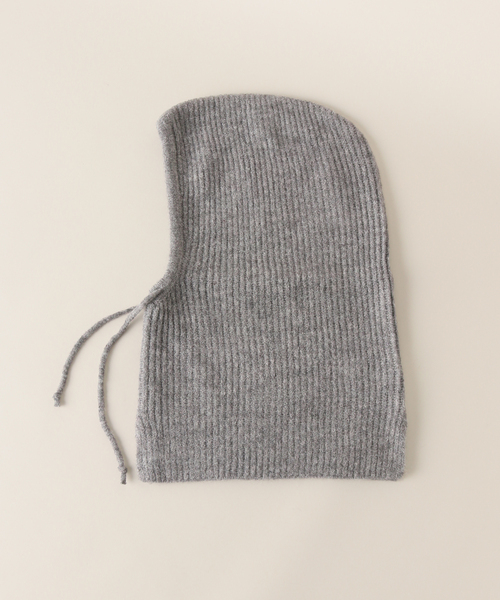 AP STUDIO（エーピーストゥディオ）の「ニットフーディ―（ネックウォーマー/スヌード・レディース・ライトグレー・FREE）」の4枚目の写真