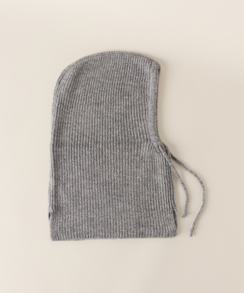 AP STUDIO（エーピーストゥディオ）の「ニットフーディ―（ネックウォーマー/スヌード・レディース・ライトグレー・FREE）」の6枚目の写真