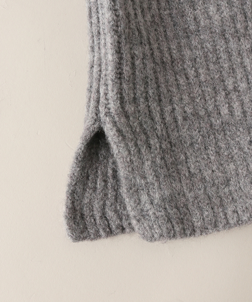 AP STUDIO（エーピーストゥディオ）の「ニットフーディ―（ネックウォーマー/スヌード・レディース・ライトグレー・FREE）」の8枚目の写真