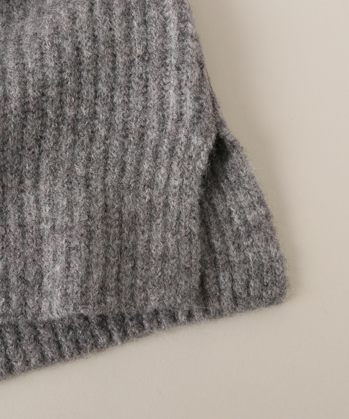 AP STUDIO（エーピーストゥディオ）の「ニットフーディ―（ネックウォーマー/スヌード・レディース・ライトグレー・FREE）」の9枚目の写真
