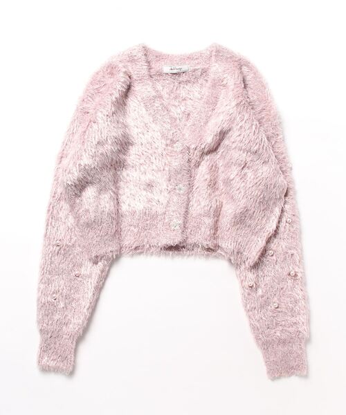 Ank Rouge(アンクルージュ)の「キラキラフェザーカーデ(カーディガン/ボレロ・レディース・ブルー/ホワイト/ピンク・M)」の17枚目の写真