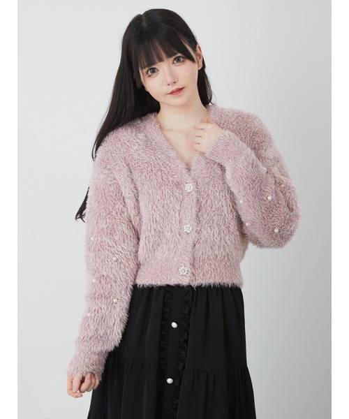 Ank Rouge(アンクルージュ)の「キラキラフェザーカーデ(カーディガン/ボレロ・レディース・ブルー/ホワイト/ピンク・M)」の18枚目の写真