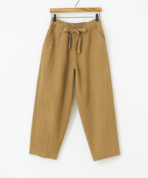 CUBE SUGAR（キューブシュガー）の「無地ピーチツイルイージーコクーンパンツ（その他パンツ・レディース・ベージュ/ブラウン/ブラック/スモークピンク・M）」の13枚目の写真