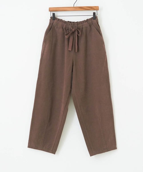 CUBE SUGAR（キューブシュガー）の「無地ピーチツイルイージーコクーンパンツ（その他パンツ・レディース・ベージュ/ブラウン/ブラック/スモークピンク・M）」の14枚目の写真