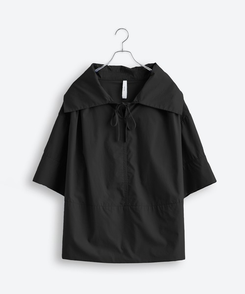Kelen(ケレン)の「「KELEN/ケレン」ワイドカラートップス(Tシャツ/カットソー・レディース・ブラック/オフホワイト/ブルー系その他/ベージュ・S/M)」の3枚目の写真