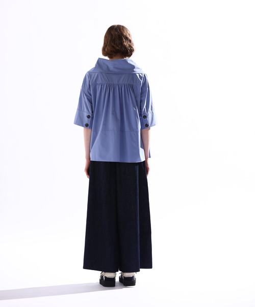 Kelen(ケレン)の「「KELEN/ケレン」ワイドカラートップス(Tシャツ/カットソー・レディース・ブラック/オフホワイト/ブルー系その他/ベージュ・S/M)」の19枚目の写真
