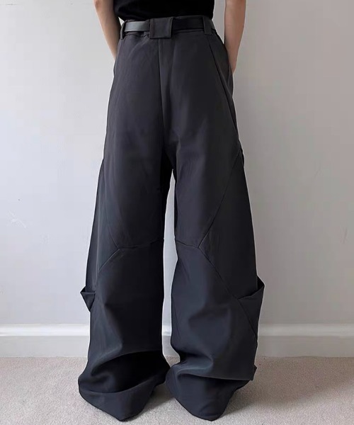 ROOPTOKYO（ループトウキョウ）の「Deformation wide pants/変形ワイドパンツ フルレングス（スラックス・メンズ・ブラック/グレー・XL/L）」の14枚目の写真