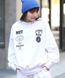 チチカカ | メヒコロゴ＆モチーフプリントプルオーバー(スウェット)