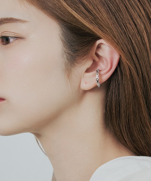 SV925 ユニセックス チェーン風 イヤーカフ（イヤーカフ）｜Jewel closet by L&Co.（ジュエルクローゼットバイエルアンドコー）