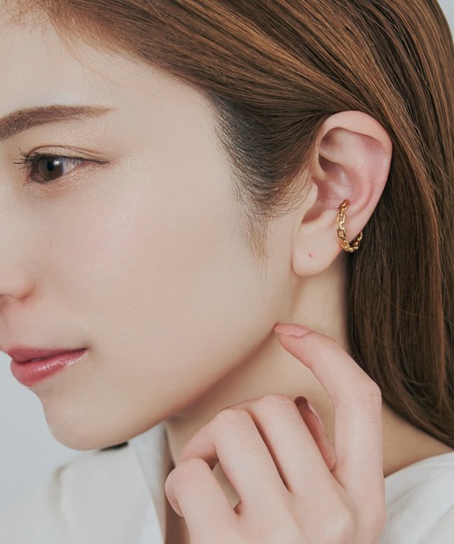 SV925 ユニセックス チェーン風 イヤーカフ（イヤーカフ）｜Jewel closet by L&Co.（ジュエルクローゼットバイエルアンドコー）