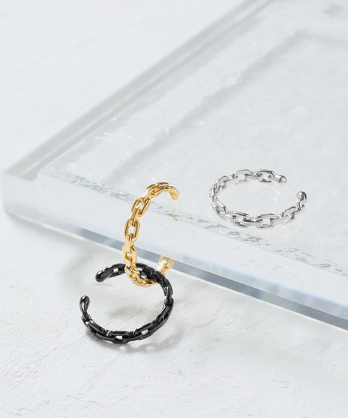 SV925 ユニセックス チェーン風 イヤーカフ（イヤーカフ）｜Jewel closet by L&Co.（ジュエルクローゼットバイエルアンドコー）