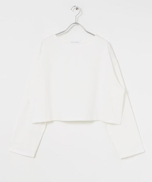 URBAN RESEARCH（アーバンリサーチ）の「ショート丈ロングスリーブTシャツ（Tシャツ/カットソー・レディース・オフホワイト/ホワイト系その他/ブラック系その他・FREE）」の8枚目の写真