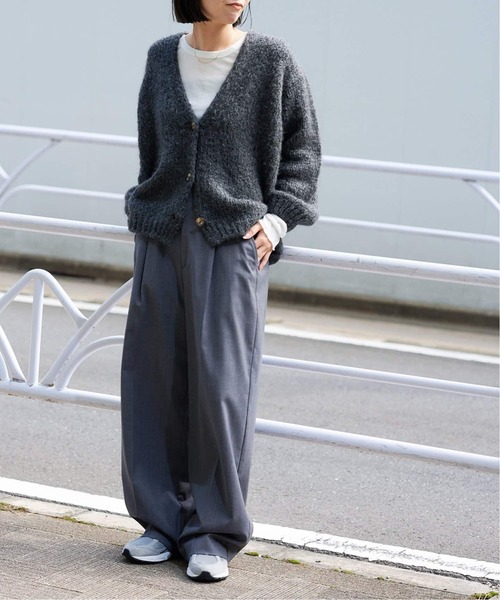 MILLER(ミラー)の「《追加2》別注【MILLER/ミラー】リブL/S Tシャツ(Tシャツ/カットソー・レディース・ホワイト/ベージュ/グリーン・FREE)」の4枚目の写真