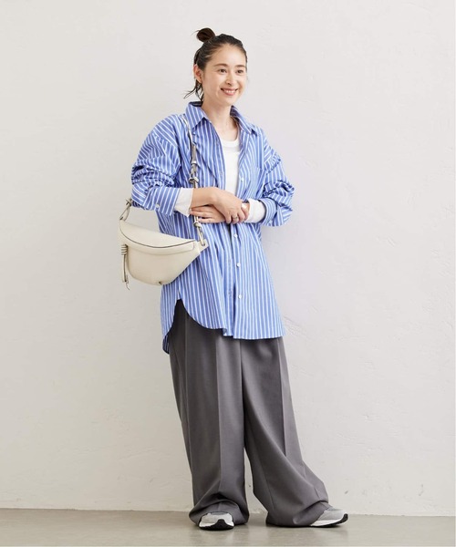 MILLER(ミラー)の「《追加2》別注【MILLER/ミラー】リブL/S Tシャツ(Tシャツ/カットソー・レディース・ホワイト/ベージュ/グリーン・FREE)」の5枚目の写真