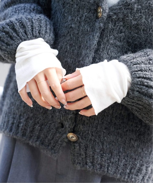 MILLER(ミラー)の「《追加2》別注【MILLER/ミラー】リブL/S Tシャツ(Tシャツ/カットソー・レディース・ホワイト/ベージュ/グリーン・FREE)」の8枚目の写真