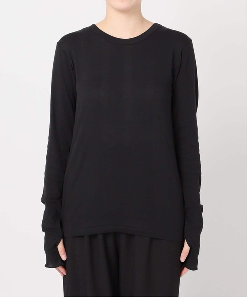 MILLER(ミラー)の「《追加2》別注【MILLER/ミラー】リブL/S Tシャツ(Tシャツ/カットソー・レディース・ホワイト/ベージュ/グリーン・FREE)」の17枚目の写真