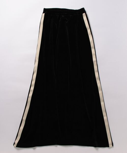 Settimissimo（セッティミッシモ）の「サイドライン ベロア Iライン スカート（スカート・レディース・カーキ/ブラック・FREE）」の6枚目の写真