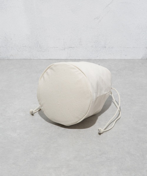 NANO universe（ナノユニバース）の「巾着付きバケツトートバッグ（トートバッグ・レディース・ブラック/モカ・FREE）」の9枚目の写真