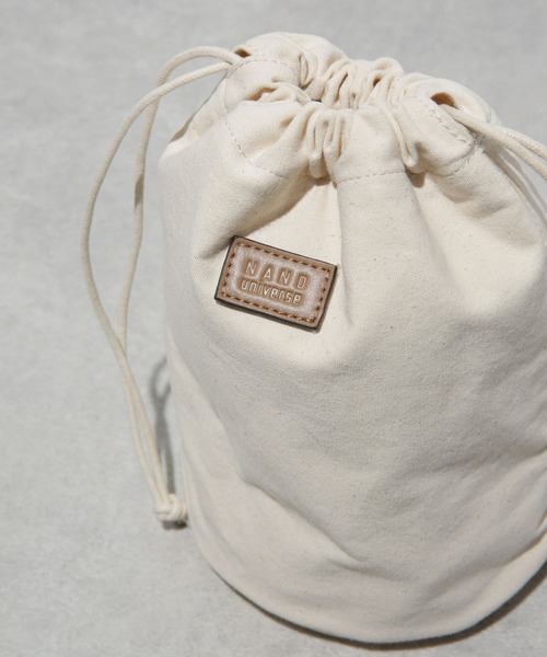 NANO universe（ナノユニバース）の「巾着付きバケツトートバッグ（トートバッグ・レディース・ブラック/モカ・FREE）」の15枚目の写真