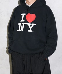 THRIFTY LOOK/スリフティールック I LOVE NY HOODIE SWEAT アイラブニューヨークフーディ