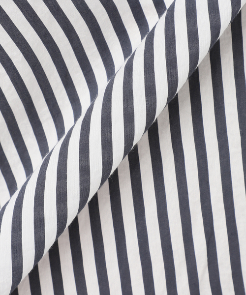 journal standard L'essage（ジャーナルスタンダードレサージュ）の「《追加》ストライプ/デシンマキシティアードワンピース（ワンピース・レディース・ブラック/クリアブルー/キャメル・FREE）」の9枚目の写真