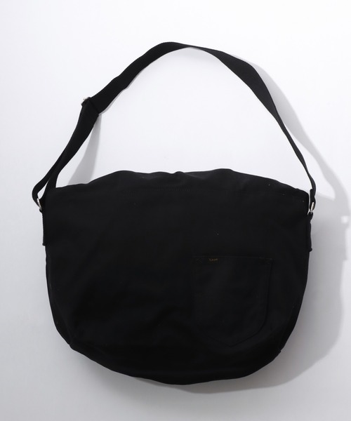 Lee(リー)の「Lee(リー)ブランドロゴプリント ドローストリングショルダーバッグ/メンズ レディース ユニセックス/ビッグショルダー(ショルダーバッグ・メンズ・オフホワイト/ブラック/ホワイト系その他/グレー・FREE)」の12枚目の写真