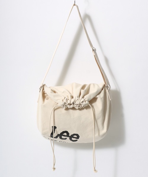 Lee(リー)の「Lee(リー)ブランドロゴプリント ドローストリングショルダーバッグ/メンズ レディース ユニセックス/ビッグショルダー(ショルダーバッグ・メンズ・オフホワイト/ブラック/ホワイト系その他/グレー・FREE)」の17枚目の写真
