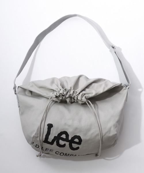 Lee(リー)の「Lee(リー)ブランドロゴプリント ドローストリングショルダーバッグ/メンズ レディース ユニセックス/ビッグショルダー(ショルダーバッグ・メンズ・オフホワイト/ブラック/ホワイト系その他/グレー・FREE)」の14枚目の写真