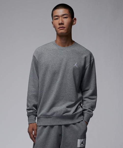 JORDAN BRAND(ジョーダンブランド)の「JORDAN BRAND ESS FLEECE LB L/S CREW FQ1865(スウェット・メンズ・グレー/ブラック・LARGE/MEDIUM/X-LARGE)」の4枚目の写真