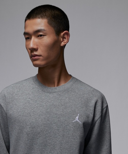 JORDAN BRAND(ジョーダンブランド)の「JORDAN BRAND ESS FLEECE LB L/S CREW FQ1865(スウェット・メンズ・グレー/ブラック・LARGE/MEDIUM/X-LARGE)」の5枚目の写真