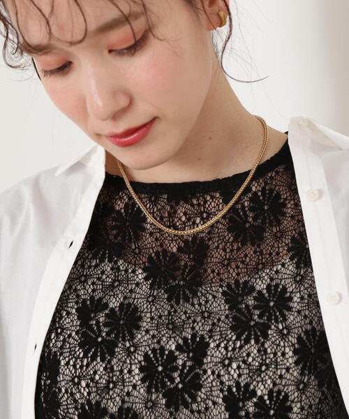 N.（N. Natural Beauty Basic）（エヌエヌナチュラルビューティーベーシック）の「◆スネークチェーンネックレス（ネックレス・レディース・ゴールド/シルバー・ﾌﾘ-/FREE）」の8枚目の写真