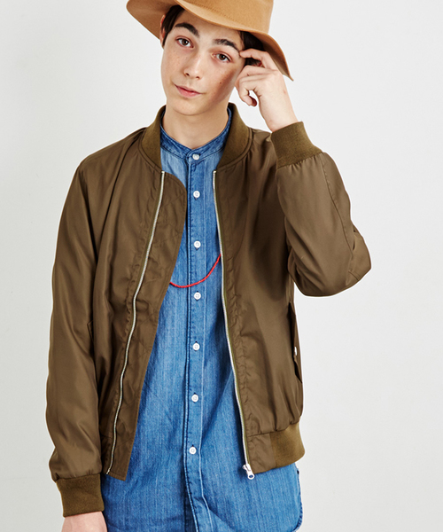 WEGO（ウィゴー）の「WEGO/スタンダードMA-1（ミリタリージャケット・メンズ・ホワイト/ブラック/グレー/カーキ/ネイビー/ワイン/その他1・MEDIUM/LARGE）」の5枚目の写真