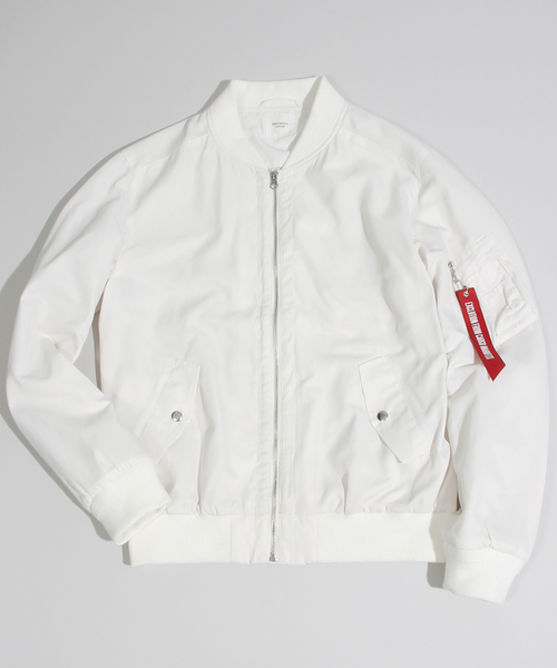 WEGO（ウィゴー）の「WEGO/スタンダードMA-1（ミリタリージャケット・メンズ・ホワイト/ブラック/グレー/カーキ/ネイビー/ワイン/その他1・MEDIUM/LARGE）」の8枚目の写真