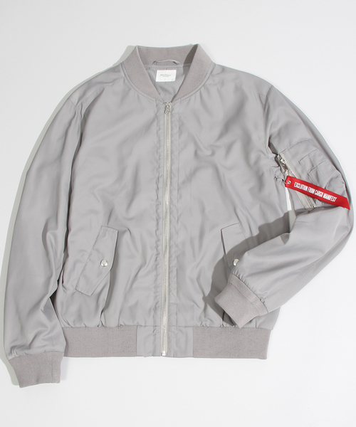 WEGO（ウィゴー）の「WEGO/スタンダードMA-1（ミリタリージャケット・メンズ・ホワイト/ブラック/グレー/カーキ/ネイビー/ワイン/その他1・MEDIUM/LARGE）」の10枚目の写真