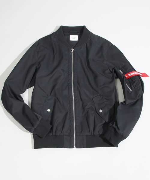 WEGO（ウィゴー）の「WEGO/スタンダードMA-1（ミリタリージャケット・メンズ・ホワイト/ブラック/グレー/カーキ/ネイビー/ワイン/その他1・MEDIUM/LARGE）」の12枚目の写真