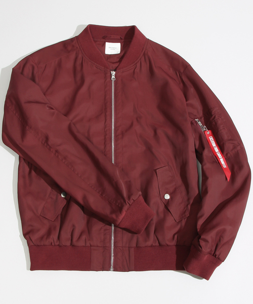 WEGO（ウィゴー）の「WEGO/スタンダードMA-1（ミリタリージャケット・メンズ・ホワイト/ブラック/グレー/カーキ/ネイビー/ワイン/その他1・MEDIUM/LARGE）」の15枚目の写真