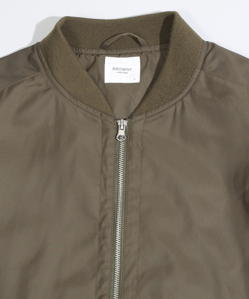 WEGO（ウィゴー）の「WEGO/スタンダードMA-1（ミリタリージャケット・メンズ・ホワイト/ブラック/グレー/カーキ/ネイビー/ワイン/その他1・MEDIUM/LARGE）」の18枚目の写真