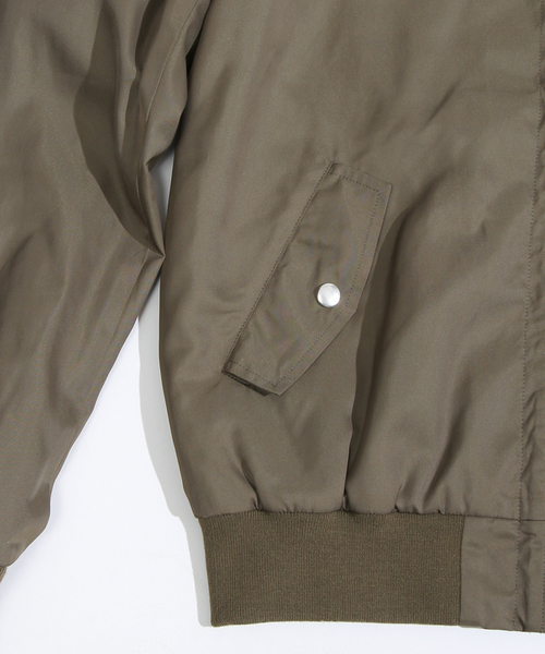 WEGO（ウィゴー）の「WEGO/スタンダードMA-1（ミリタリージャケット・メンズ・ホワイト/ブラック/グレー/カーキ/ネイビー/ワイン/その他1・MEDIUM/LARGE）」の19枚目の写真