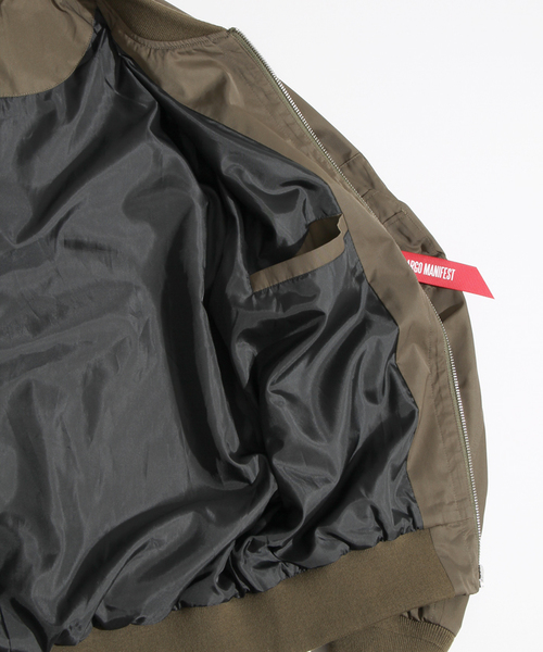 WEGO（ウィゴー）の「WEGO/スタンダードMA-1（ミリタリージャケット・メンズ・ホワイト/ブラック/グレー/カーキ/ネイビー/ワイン/その他1・MEDIUM/LARGE）」の14枚目の写真